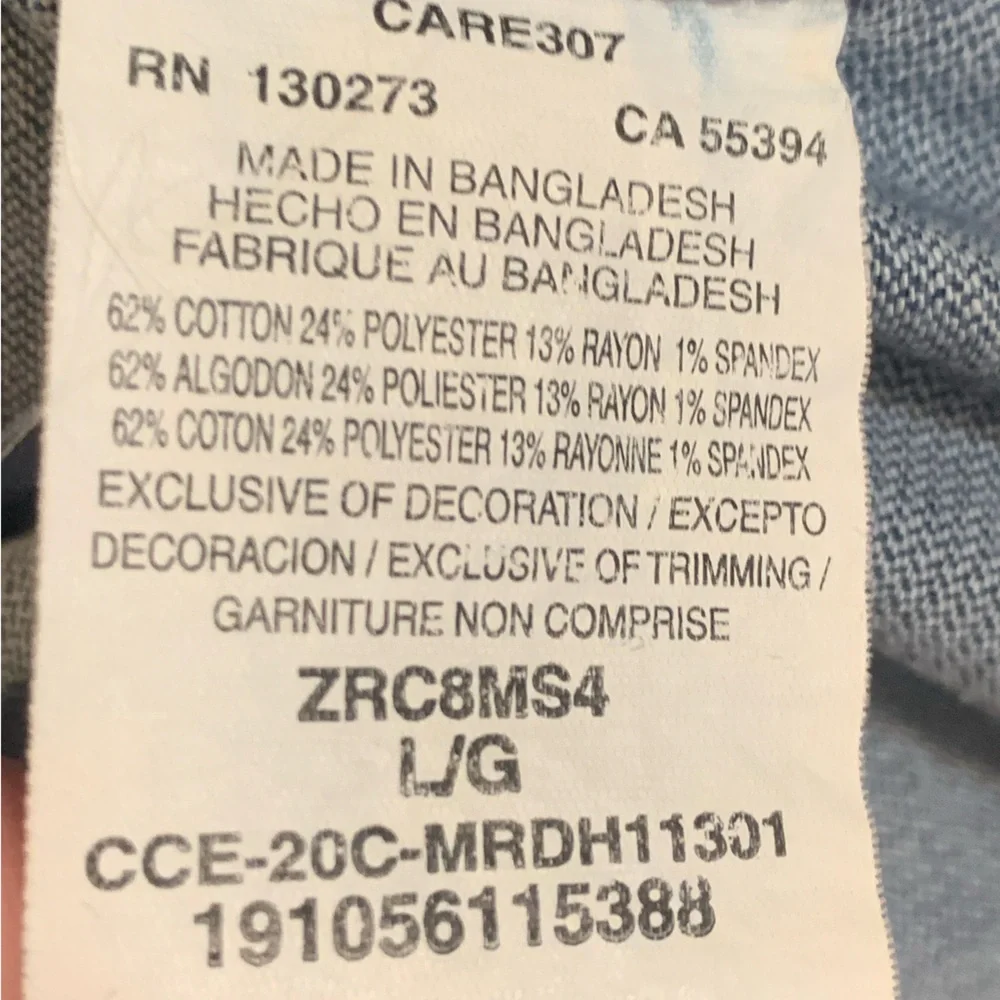 Lee Riders Medium Wash Soft Denim Jacket Size Large - Picture 8 of 9